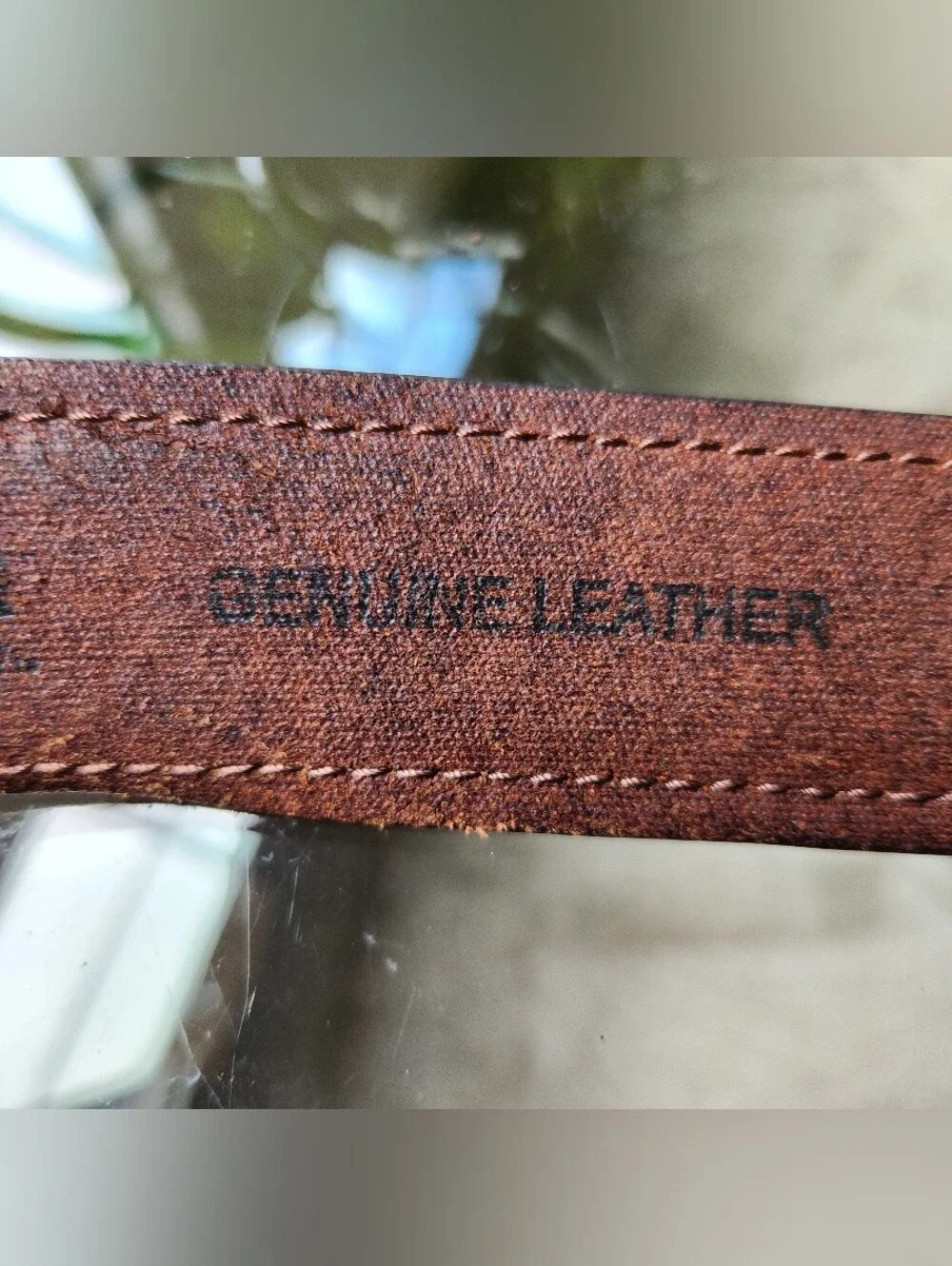Columbia Double Loop Bridle Belt Mens 38 Brown Leather Casual 11CO02A9 Hiking